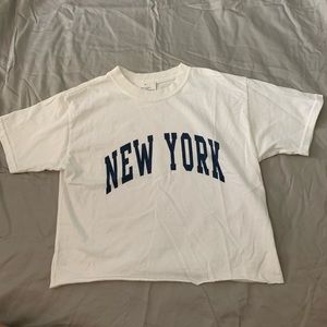 Brandy Melville Cropped New York Tee
